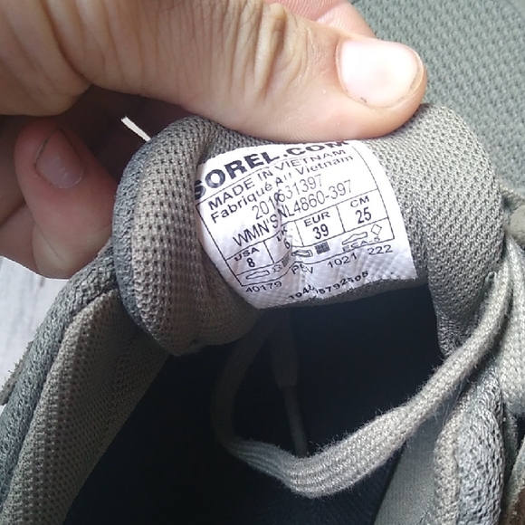 Sorel Sage Green Canvas Sneakers with Minimalist Design - Picture 3 of 8